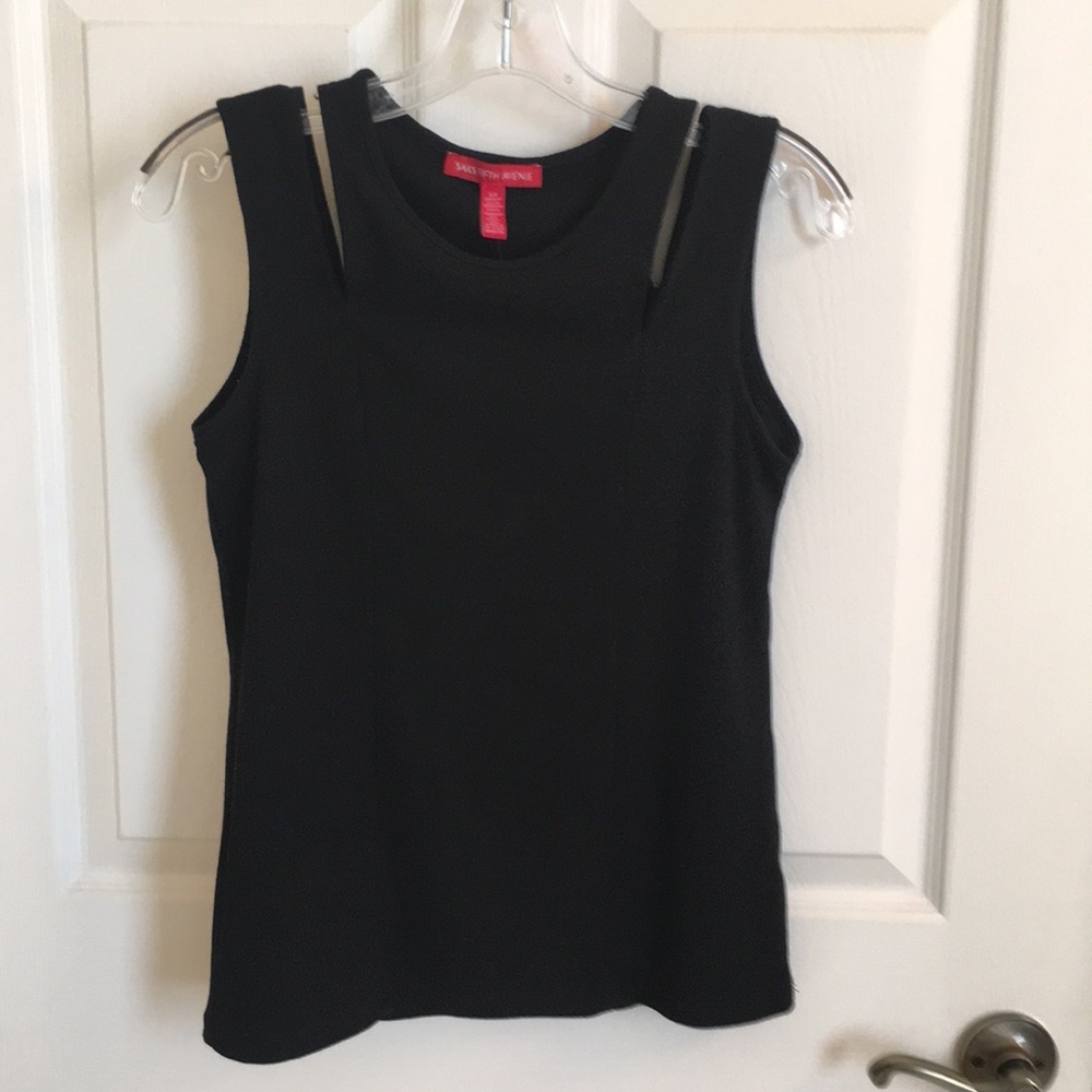 SAKS FIFTH AVENUE NEW sexy black tank